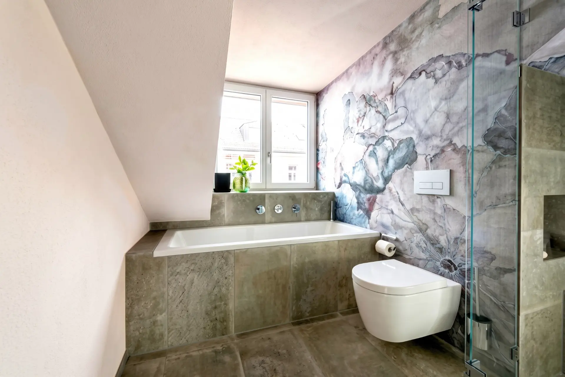 Fugenlose Wandoberfläche