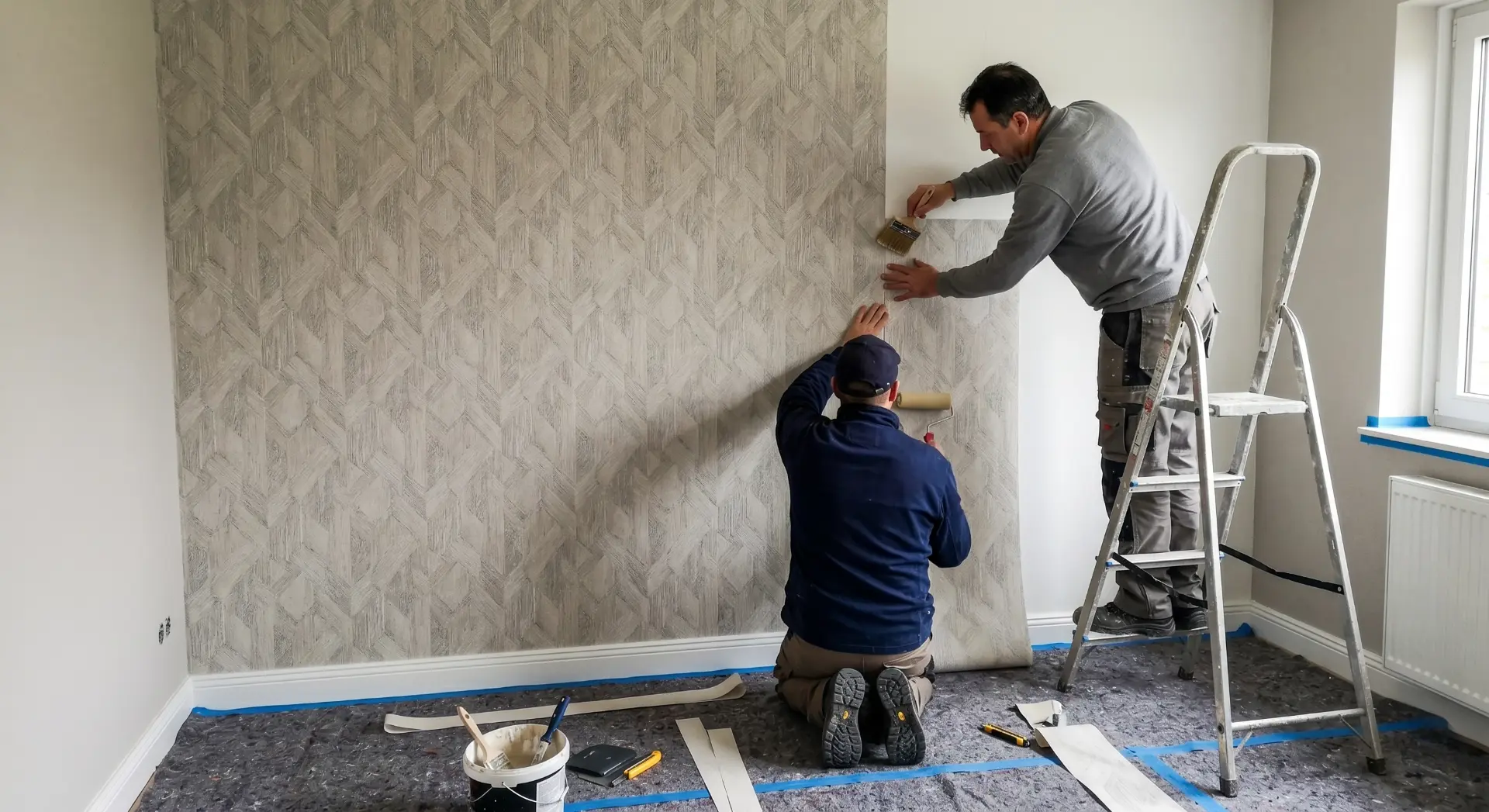 Wand und Decke Wohnraum